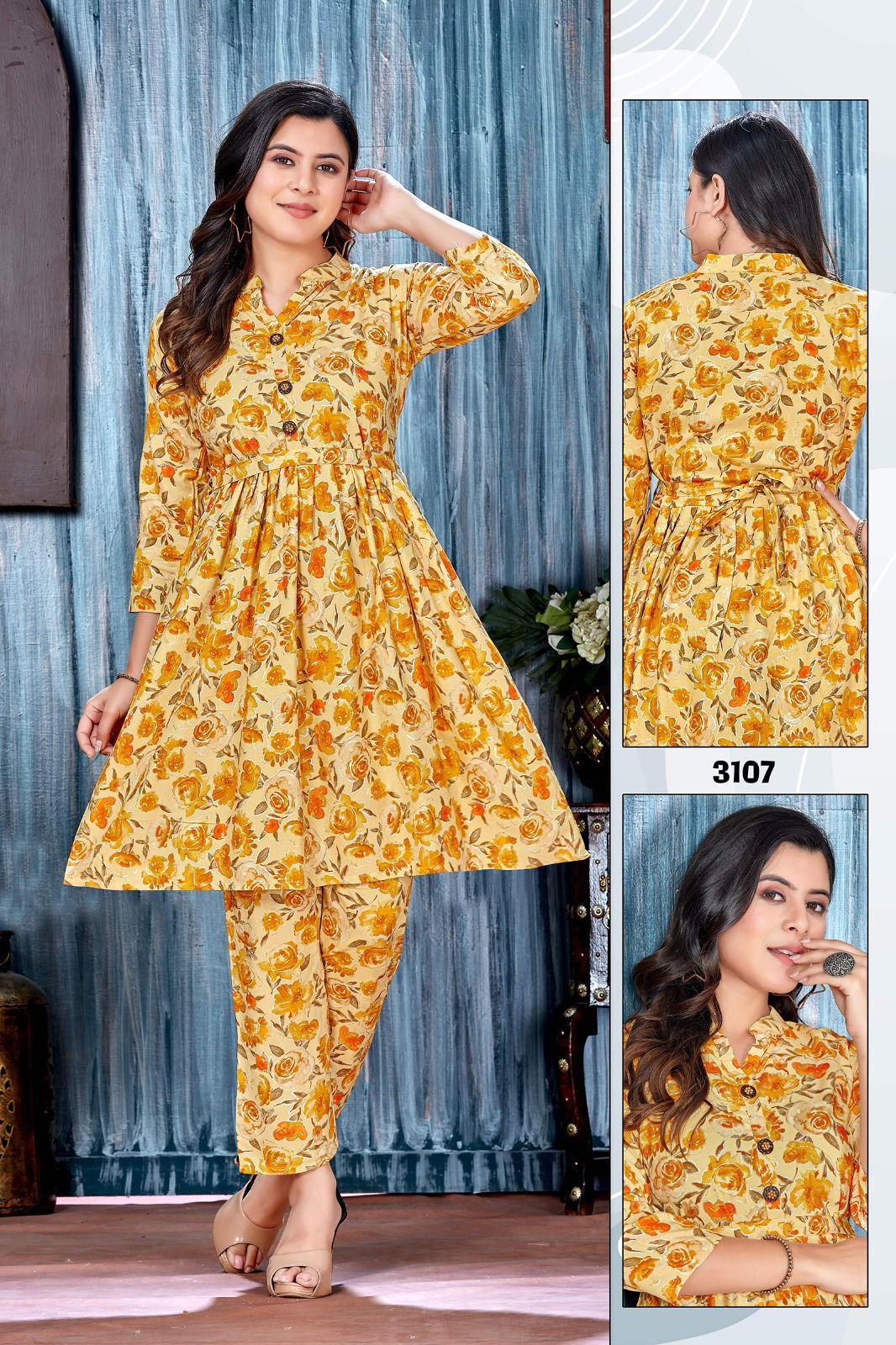 Shararat Vol 1 Rayon Printed Cord Set Kurti With Bottom Wholesale Market In Surat